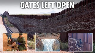 Unfinished border wall full of holes is a joke  500k migrants have died or been caught on my land [upl. by Eijneb388]