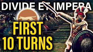 DEI EPIRUS THE FIRST 10 TURNS  Rome 2 Divide Et Impera 128 Faction Guides [upl. by Joella]