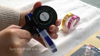 How to use MOTEX E101 Embossing label maker [upl. by Blakeley533]