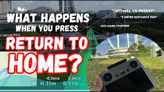 What happens when you press RTH  DJI Mini 4 Pro drone youtuber returntohome [upl. by Barnabe853]