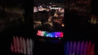 Tampereen Valoviikot tampere valoviikot finland dronevideo [upl. by Ardnayek]