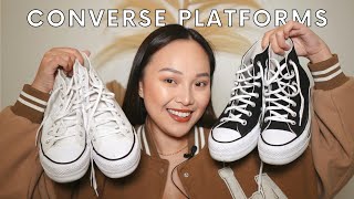 Converse Chuck Taylor All Star Lift Platform Sneakers Review [upl. by Eecart]