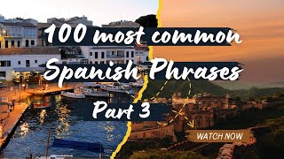 100 COMMON SPANISH PHRASES in Hindi English and Spanish Part 3 education youtube video fyp [upl. by Vanhomrigh352]