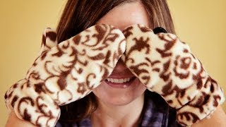 How to sew fleece mittens free pattern [upl. by Alden]