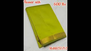 Tussar silk offer 600 Rs Ship extrs [upl. by Fabiolas]