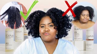 DONT WASTE MONEY I Was WRONG about OLAPLEX on Type 4 Natural Hair  Honest Review of Olaplex 09 [upl. by Cirdes]