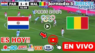 Paraguay vs Malí en vivo donde ver a que hora juega Paraguay vs Malí Fútbol Juegos Olímpicos 2024 [upl. by Eiggam670]