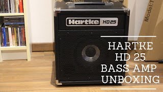 Hartke HD 25 bass amp  unboxing [upl. by Fauch289]