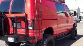 1995 FORD E350 DIESEL VAN 4X4 73 POWERSTROKE TURBO [upl. by Enyalb985]