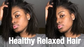 HOW I MAINTAIN HEALTHY RELAXED HAIR [upl. by Layap]