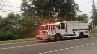 Reisterstown Volunteer Fire Co Squad 414 Responding to House Fire  05232023 [upl. by Maridel]