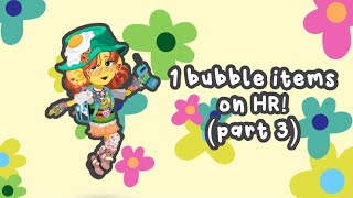 1 Bubble Items On HR Part 3 [upl. by Obbard]