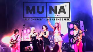 MUNA  quotSilk Chiffonquot Live at the Greek Theater [upl. by Ellezig971]