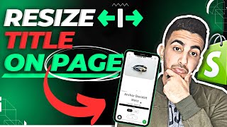 How To Resize Product Title On Shopify Product Page For Mobile Only [upl. by Ylekalb]