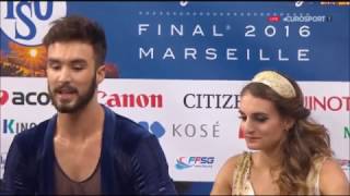 Gabriella PapadakisGuillaume Cizeron  GPF 2016 Short Dance  Esp France [upl. by Simara]