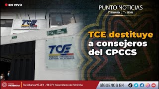 🔴 EnVIVO  TCE destituye a consejeros del CPCCS [upl. by Benildis37]