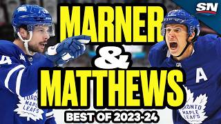 Best Of Matthews amp Marner  202324 NHL Highlights [upl. by Zulema]