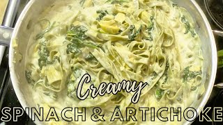 Creamy Spinach Artichoke Pasta So Easy Youll Want to Make It Every Week [upl. by Hoskinson]