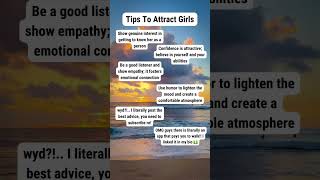 Tips to Attract Girls 👍 [upl. by Idnahs]