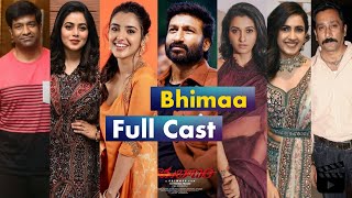 Bhimaa Movie Full Cast Names With Real Age  Bhimaa film Cast [upl. by Mccollum]