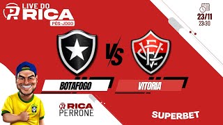 Live pós jogo  Botafogo x Vitória [upl. by Yrelbmik416]