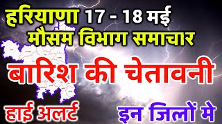 आज का हरियाणा मौसम विभाग  Haryana Weather Report 17 May 2024 Hisar Weather Today [upl. by Cutler]