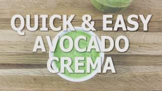 Quick amp Easy Avocado Crema [upl. by Kessiah]