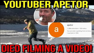 YouTuber Apetor Dies At 57  After Falling Into Frozen Lake [upl. by Alison]