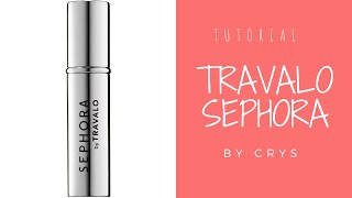 TRAVALO TUTORIAL  Refillable Travel Perfume di Sephora by Cris [upl. by Pantheas846]