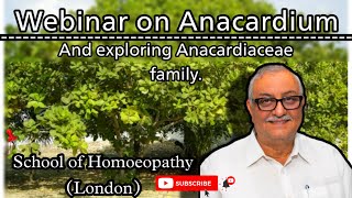 Dr Farokh Masters webinar on Anacardium and exploring anacardiaceae family  MM through experience [upl. by Seleta]