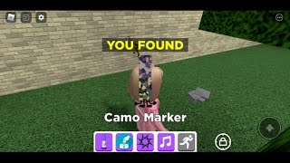 How to get Camo Marker  Roblox Find The Markers 177 [upl. by Irabaj]