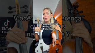 Diferença entre violino acústico e elétrico violino instrumentomusical violinoeletrico [upl. by Tsirc759]