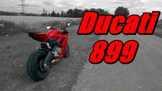 Ducati 899 Panigale  Fast road test  Review [upl. by Lienaj]