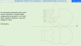 116 Geometria descrittiva dinamica  Compenetrazione di solidi [upl. by Newsom]