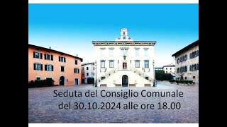 Consiglio Comunale di Pergine Valsugana il 30102024 ore 1800 [upl. by Berta]