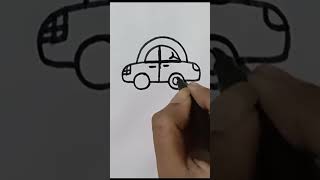 How to draw a car using  symbol  car drawing ytshorts shorts drawing [upl. by Nauqe]