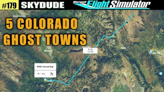 5 Colorado Ghost Towns  bush flight [upl. by Thesda346]