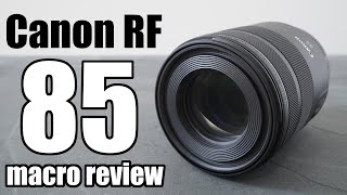 Canon RF 85mm f2 Macro REVIEW vs RF 12 vs EF 18 BEST for EOS R [upl. by Ronyam]