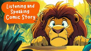 English Story  The Selfish Lion  Listening and Speaking Practice [upl. by Mccafferty]