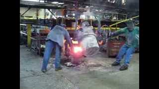 Gartland Foundry  Furnace Tapping to Mold Pouring [upl. by Kries723]