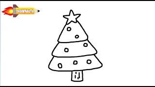 Comment dessiner un sapin de Noël étape par étape [upl. by Wainwright804]