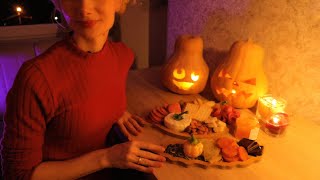 ASMR Delicious Halloween Charcuterie 🎃 Whisper [upl. by Brieta]