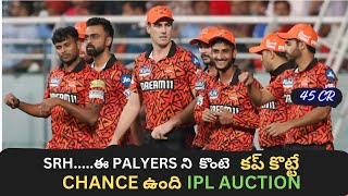 SRH Should Buy this players to win IPL 2025  auction 2025 [upl. by Rehpotsirhc]