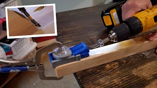 How to use a Pocket Hole Jig on Wood Projects [upl. by Kallman]