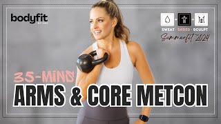 35Minute Arms amp Core MetCon Ultimate Strength amp Stability Session  SHRED DAY 20 [upl. by Tadashi]