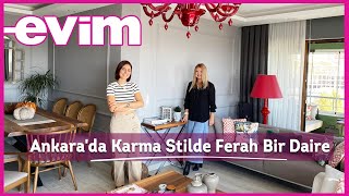 Ankarada Karma Stilde Ferah Bir Daire  Evim ile Ev Turu [upl. by Sosthina]