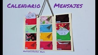 Calendario de Mensajes  12 meses  12 frases  Regalos DIY [upl. by Alexandrina]