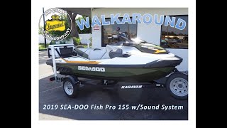 WALKAROUND  2019 Sea Doo Fish Pro 155 wSound System  Imperial Motor Company [upl. by Kerge]