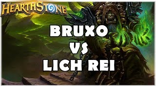 HEARTHSTONE  BRUXO VS LICH REI STANDARD DECK  RENO NÃO FOI JOGADO [upl. by Shirberg]