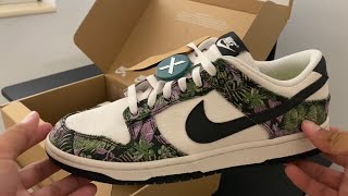 NIKE DUNK LOW “FLORAL TAPESTRY” STOCKX UNBOXING AND ON FEET [upl. by Houghton62]